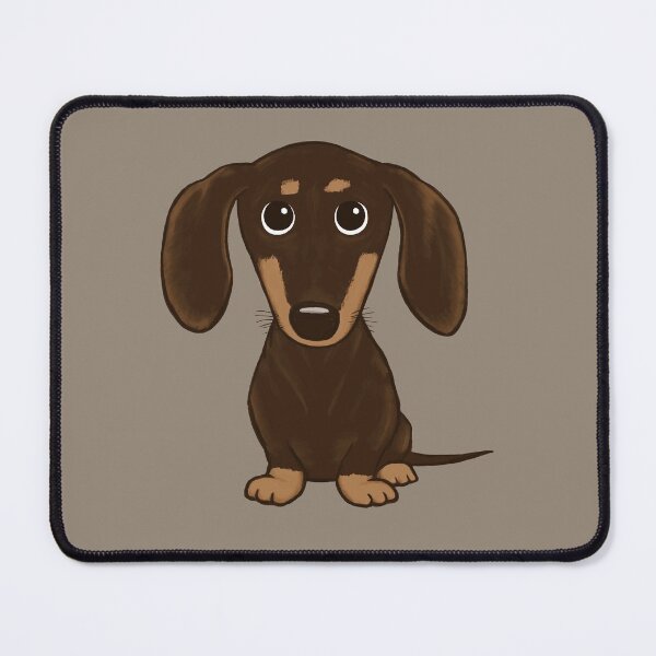 Item preview, Cute Chocolate Dachshund | Cartoon Wiener Dog designed and sold by Jenn Inashvili.