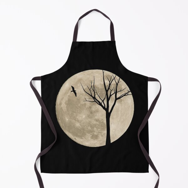 Item preview, bird and tree with big moon designed and sold by berwies.