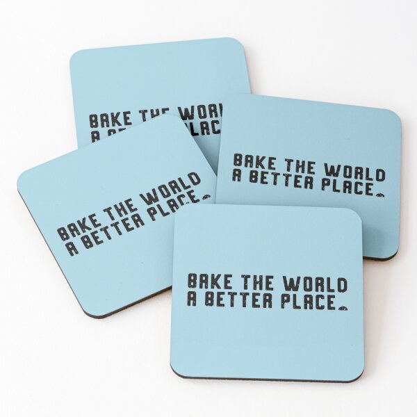Item preview, Bake The World A Better Place (Black) | designed and sold by PixelsandPulp.