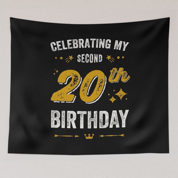 Item preview, 40th birthday celebrating my second 20th birthday designed and sold by Uppercase Tees.