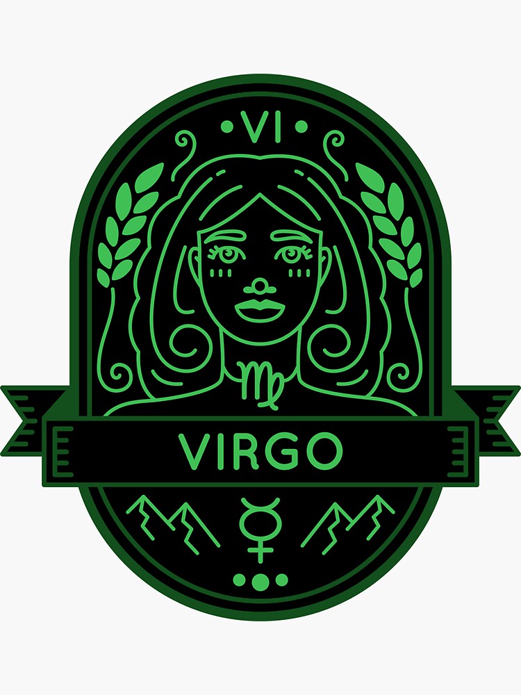 "Virgo Earth Element" Sticker For Sale By Ayyax | Redbubble