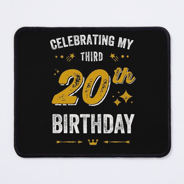 Item preview, 60th birthday, celebrating my third 20th birthday designed and sold by Uppercase Tees.