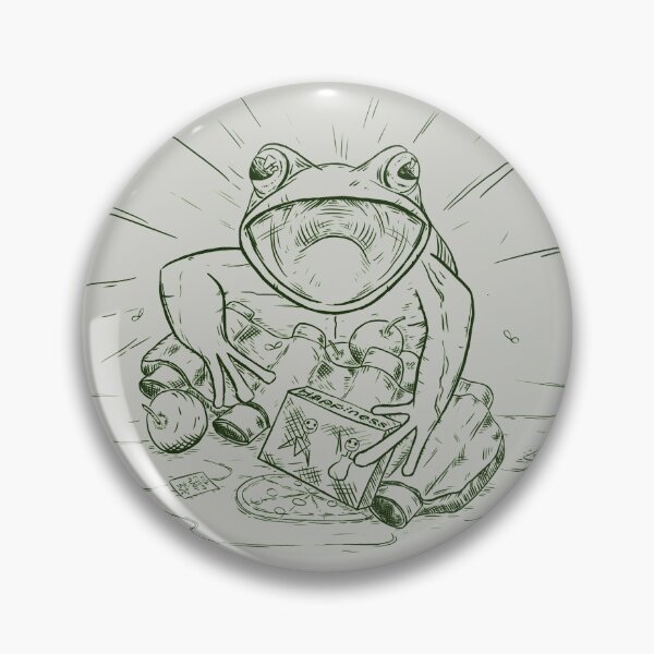 Item preview, Copy of Consume: a frog clutching food and other detritus - green designed and sold by xiphosuran.