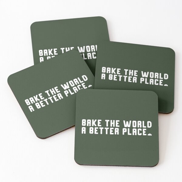 Item preview, Bake The World A Better Place (White) | designed and sold by PixelsandPulp.