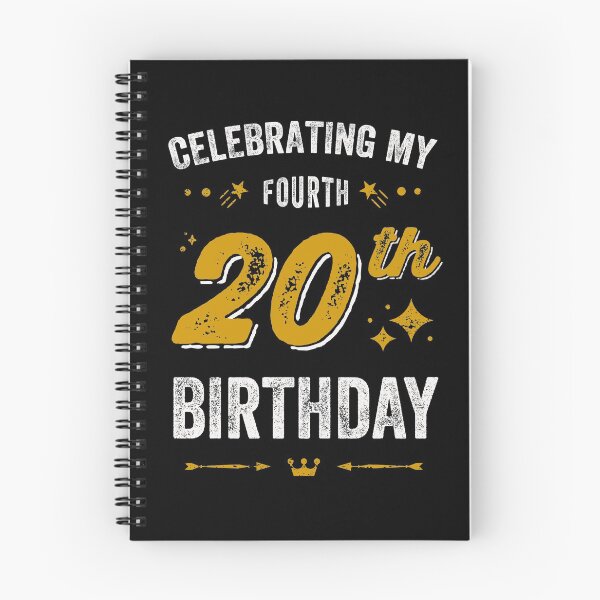 Item preview, 80th birthday, celebrating my fourth 20th birthday designed and sold by Uppercase Tees.