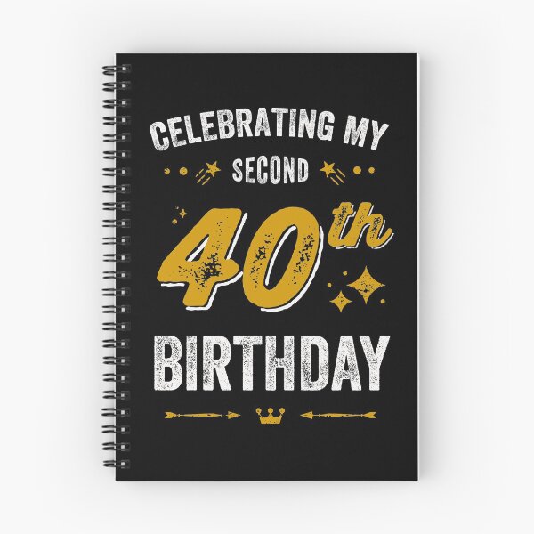 Item preview, 80th birthday, celebrating my second 40th birthday designed and sold by Uppercase Tees.