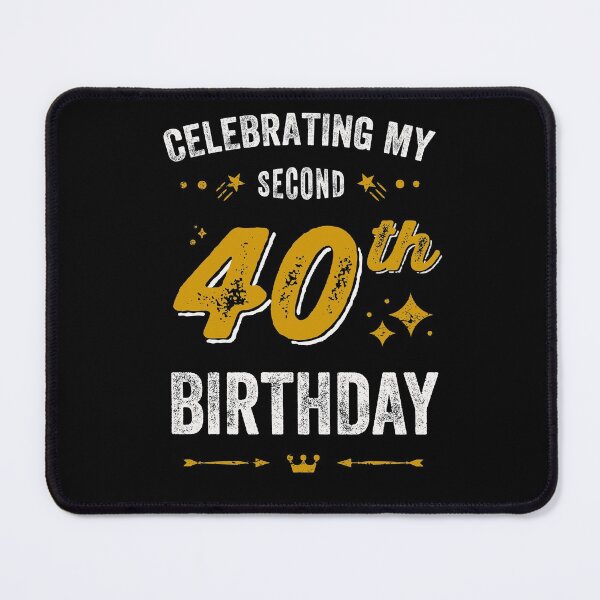 Item preview, 80th birthday, celebrating my second 40th birthday designed and sold by Uppercase Tees.