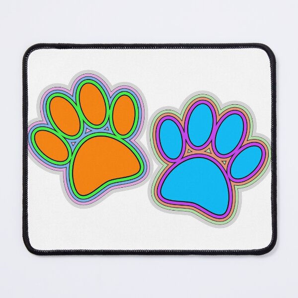 Item preview, Dog Paw Prints In Vibrant Colors designed and sold by Almdrs.