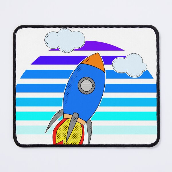 Item preview, Cartoon Flying Rocket designed and sold by Almdrs.