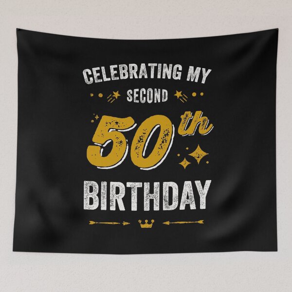 Item preview, 100th birthday, celebrating my second 50th birthday designed and sold by Uppercase Tees.