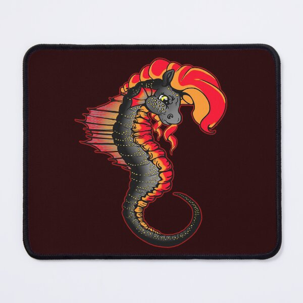 Item preview, Seahorse: Black and Red designed and sold by iduzarts.