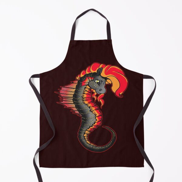 Item preview, Seahorse: Black and Red designed and sold by iduzarts.