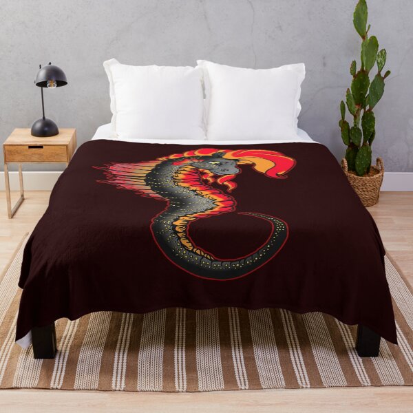 Item preview, Seahorse: Black and Red designed and sold by iduzarts.