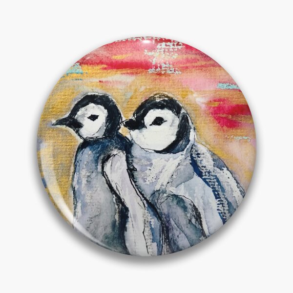 Item preview, Penguins cuddle designed and sold by AnjuPaintings.