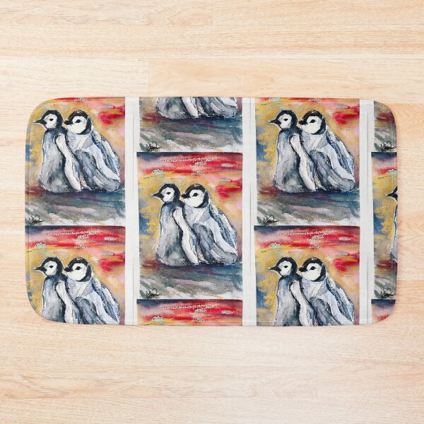 Item preview, Penguins cuddle designed and sold by AnjuPaintings.