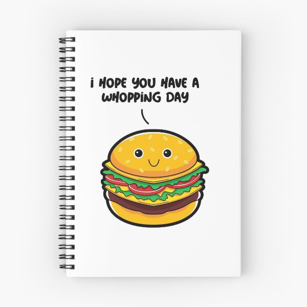 Item preview, Cute Burger, I hope you have a Whopping Day! designed and sold by Sod0ku.