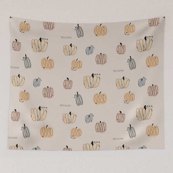 Item preview, watercolor pumpkin line design designed and sold by buzzcutart.