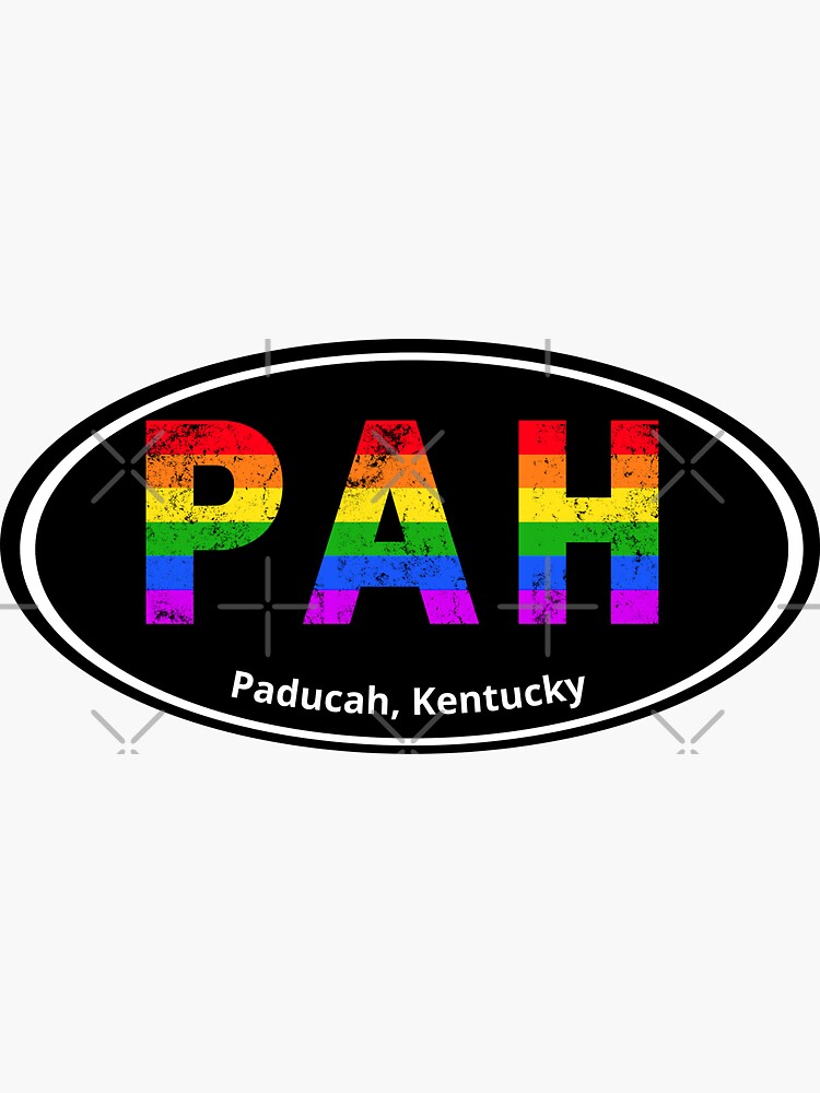 "Paducah, Kentucky Rainbow Pride" Sticker for Sale by ShowMePride