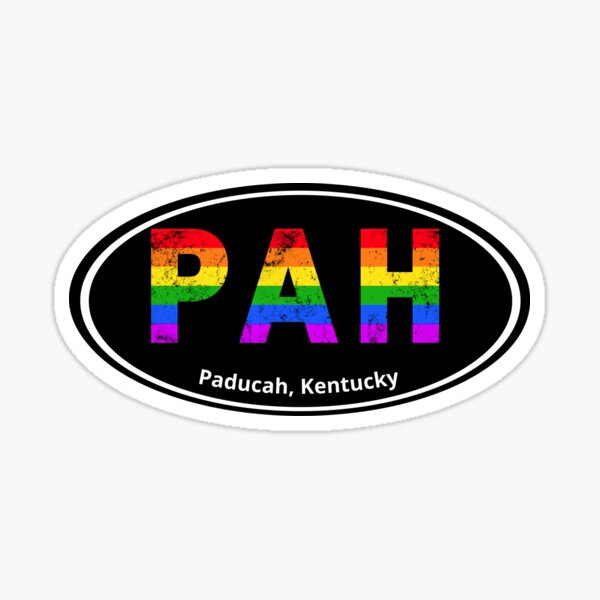 "Paducah, Kentucky Rainbow Pride" Sticker for Sale by ShowMePride
