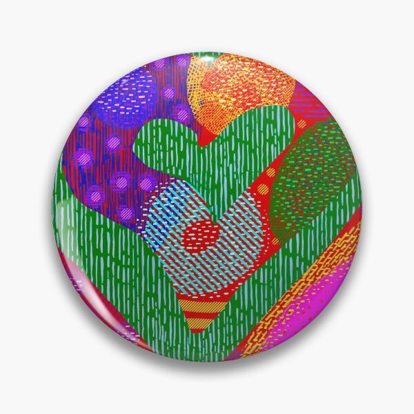 Item preview, Hearts within hearts in green designed and sold by Leanne Morin.