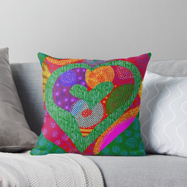 Item preview, Hearts within hearts in green designed and sold by Leanne Morin.