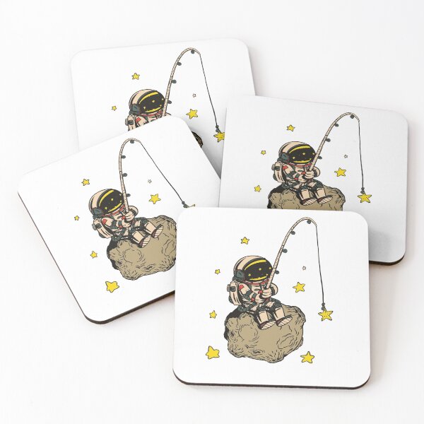 Item preview, Funny Astronaut Fishing Stars  designed and sold by Carlostshirts.