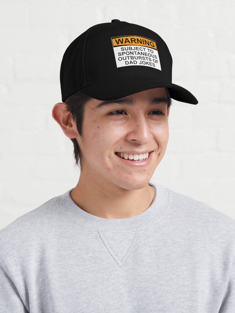 Alternate view of WARNING: SUBJECT TO SPONTANEOUS OUTBURSTS OF DAD JOKES Cap