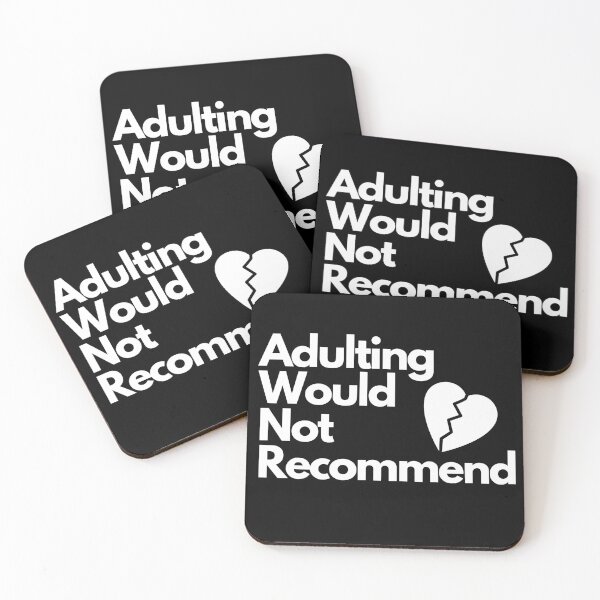 Item preview, Adulting Would Not Recommend designed and sold by OrquideaCR.