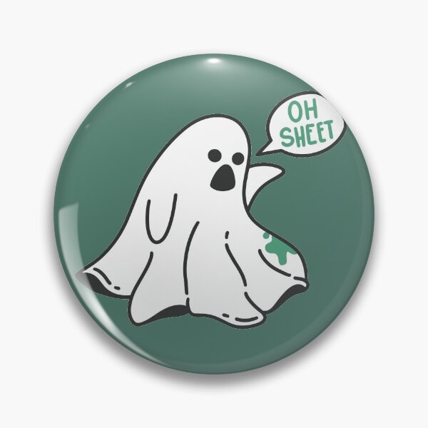 Artikelvorschau, Oh Sheet! // Funny Halloween Ghost Cartoon entworfen und verkauft von SLAG-Creative.