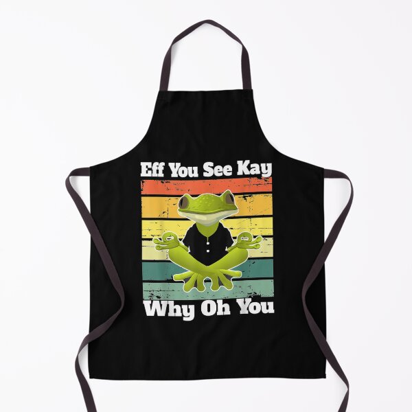 Item preview, Eff You See Kay Why Oh You Funny Vintage frog Yoga Lover  designed and sold by AlvaShop.