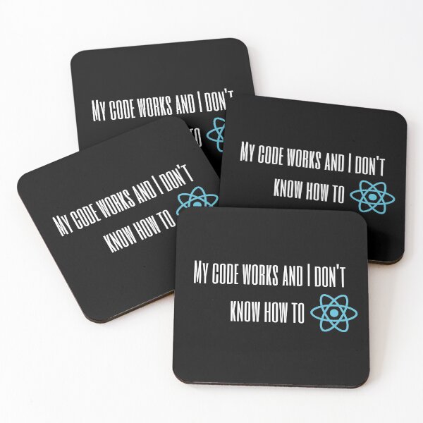 Item preview, I don't know how to react| React funny Coding/Coder software engineer developer programmer geek designed and sold by brinikki.