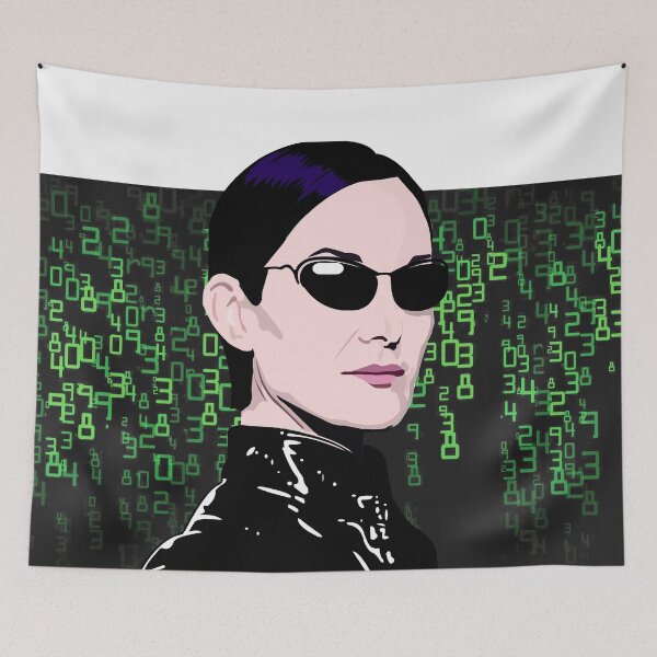 Item preview, TRINITY, The MATRIX, Matrix Code, Carrie Anne Moss designed and sold by wheatbeltdesign.
