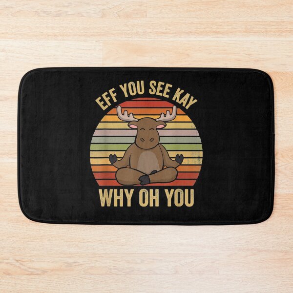 Item preview, Eff You See Kay Why Oh You Moose Yoga Retro Vintage  designed and sold by AlvaShop.