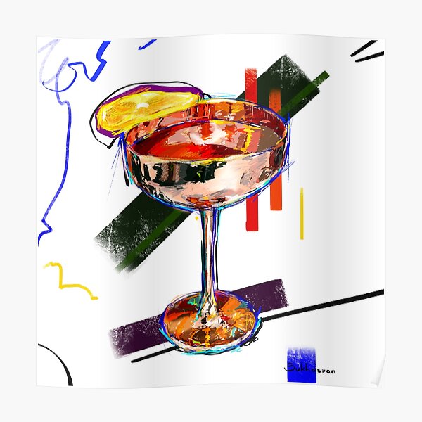 Margarita with Lemon Poster