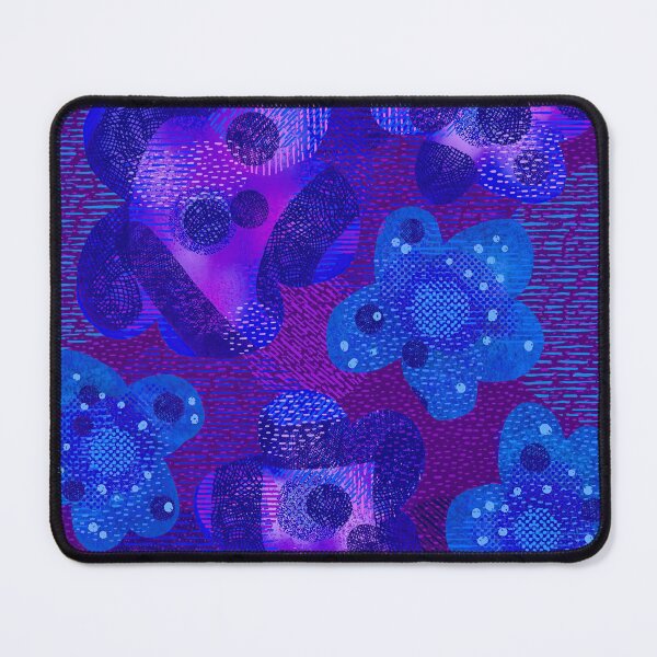 Item preview, Purple Blue Digital Floral designed and sold by Leanne Morin.