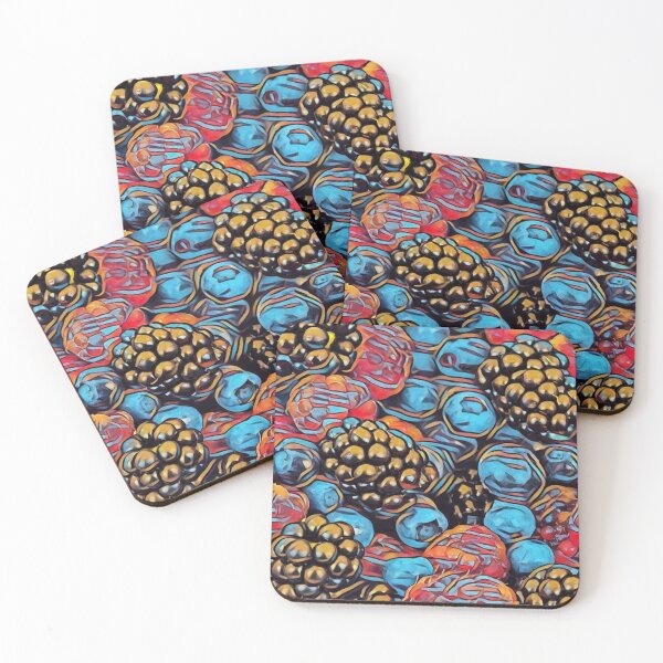 Item preview, Berry Fruit Medley Painting/ Colorful Fruit Pattern  designed and sold by Designs By YL.