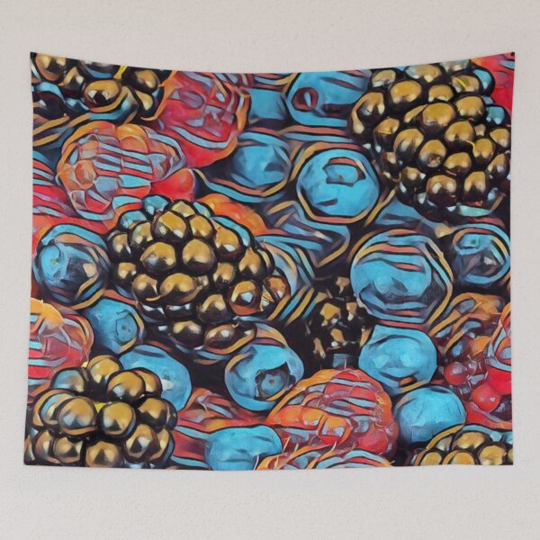 Item preview, Berry Fruit Medley Painting/ Colorful Fruit Pattern  designed and sold by Designs By YL.