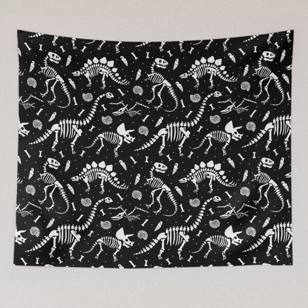 Item preview, Dinosaur Fossils - Black and White designed and sold by latheandquill.