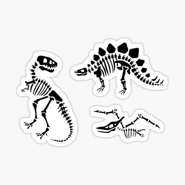 Item preview, Dinosaur Fossils - Black and White designed and sold by latheandquill.