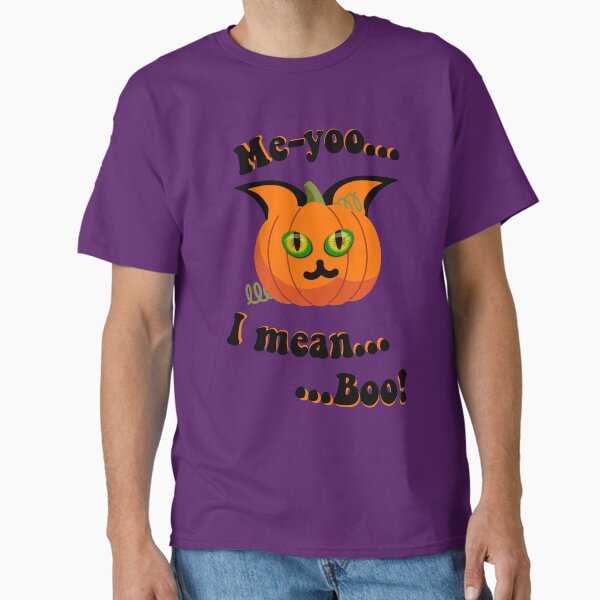 Item preview, Miau, yo, yo, yo quiero decir, buu, lindo, espeluznante, divertido gato, Jack O'Lantern, diseño de Halloween designed and sold by H3designs.
