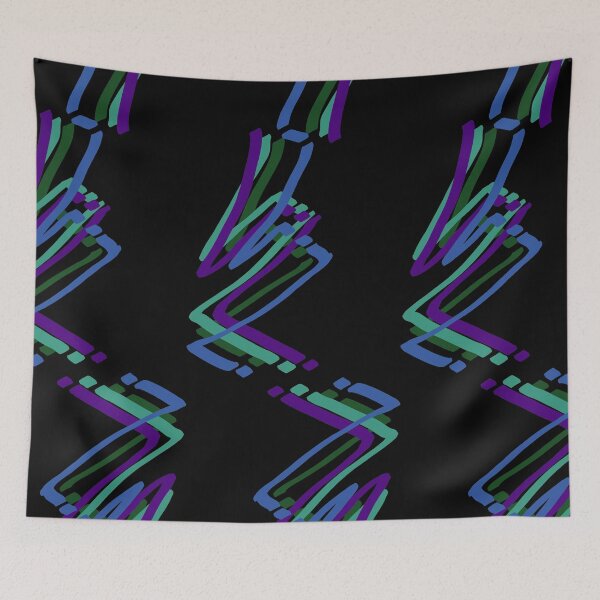 Item preview, Abstract Paint Strokes Graffiti Zig Zag Pattern designed and sold by that5280lady.