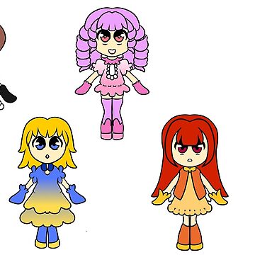 Artwork thumbnail, Flower Magical Girls by aquapyrofan