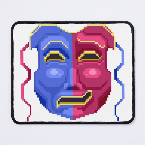 Item preview, Pixelated Two Face Drama Mask Play designed and sold by HopeDetour.