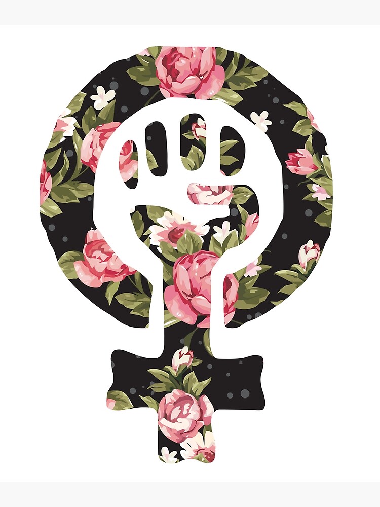 "Floral Feminism Symbol" Poster for Sale by OrquideaCR Redbubble