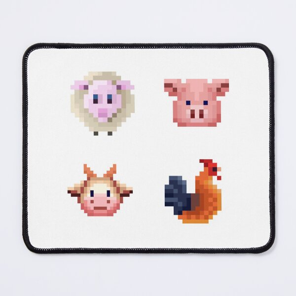 Item preview, Pixelated Farm Animals designed and sold by HopeDetour.