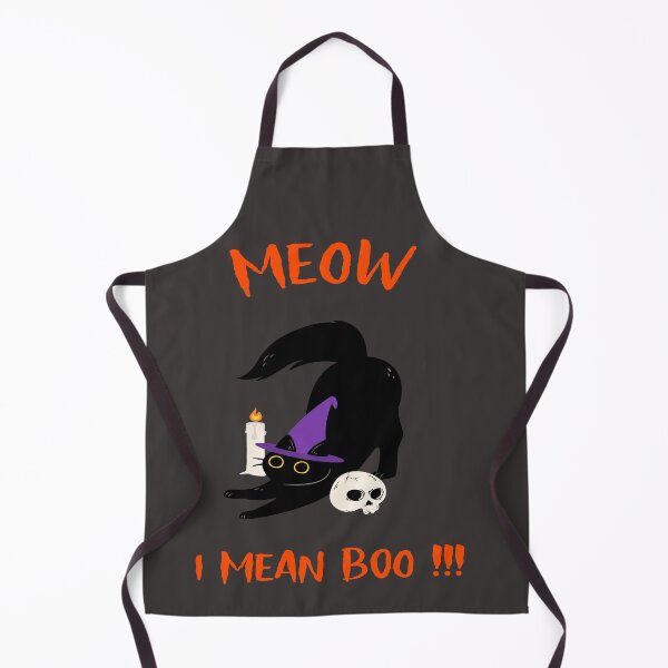 Item preview, Meow I Mean Boo Cat Wearing A Witch Hat With Skull Halloween Gift designed and sold by LMcDs.
