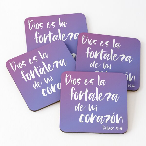 Item preview, Bíblico Cristiano: Dios es la fortaleza de mi corazón (texto blanco, español) designed and sold by Ofeefee.