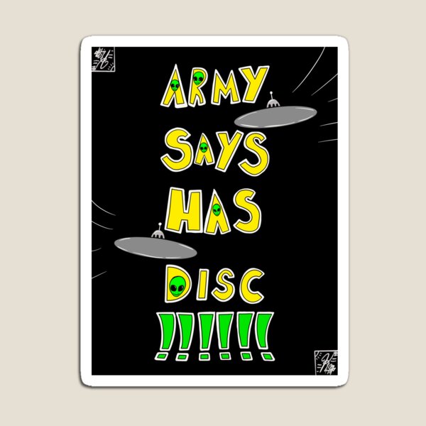 Army Says Has Disc Magnet
