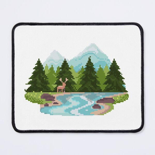 Item preview, Pixelated Woods and Deer designed and sold by HopeDetour.