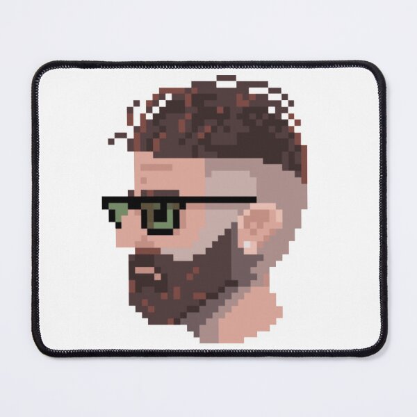 Item preview, Pixel Cool Undercut Beard Guy designed and sold by HopeDetour.